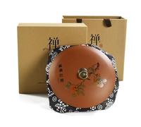 Caja Para Té Tarro de almacenamiento té a granel arcilla púrpura, recipiente cocina for el hogar, tarro pastel, juego chino, conjunto con caja regalo