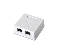 Caja para Tomas RJ45 con 2 Conectores FTP Cat.5e (Blanco) - Nanocable