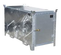 Caja para tubos fluorescentes, galvanizada al horno eurokraft pro, capacidad 900 l, 1100 unid. Ø 25 mm / 500 unid. Ø 37 mm