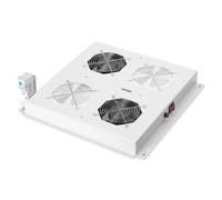 Caja para ventilador en rack - DIGITUS - DN-19 FAN-2-N - 2 ventiladores - Termostato gris claro - 19 pulgadas