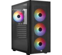 Caja PC Aerocool Designer Torre Midi 4x Ventiladores RGB/ATX/Frontal Mesh Negra