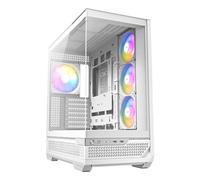 Antec c7 argb blanco, soporte de gpu rtx 40, 4 ventiladores argb pwm d