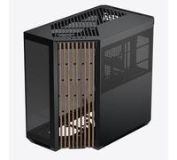 Caja PC APNX V1-W-BK-v1 Midi Tower negra madera ventana lateral gaming