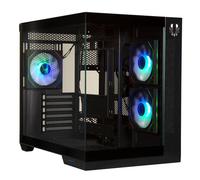 Caja PC BitFenix Triton BFC-TRI-300-KKGSK-3A ARGB vidrio templado negra