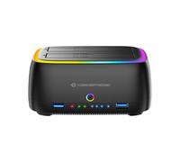 Caja PC Conceptronic DONN36B 2.5"/3.5" ABS Negro con USB-A y Hot Swapping