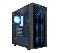 Caja Pc Coolbox Gaming Atx Ga300 Gridline Argb Black Usb-C 5 Vent.