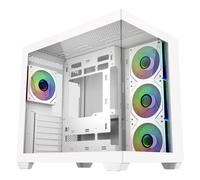 Cooler Master Elite 681 ARGB | Caja ATX Mid Tower Blanca Cristal Templado Doble Cámara USB-C