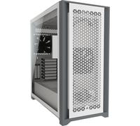 Caja PC - CORSAIR - CC-9011243-WW - ICUE 5000D RGB AIRFLOW - Media torre - 3 ventiladores AF120 RGB ELITE - iCUE Lighting Node PRO - Blanco