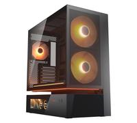 Caja PC Cougar CGR-2DA4B-MV Midi Tower ATX Vidrio Templado LCD RGB Negro