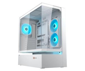 Caja PC Cougar CGR-2DA4W Midi Tower Blanca Vidrio Templado RGB Gaming