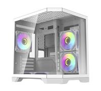 Caja PC Darkflash FT350 Mini Tower Blanca con 5 Ventiladores ARGB