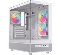 Caja PC Einarex PRISMA S500 RGB White ATX Vidrio Templado 9 Ventiladores Blanco