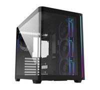 Caja PC FSP M580-BP Plus Midi Tower Negro ARGB Vidrio Templado
