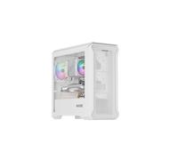 Caja PC Genesis Irid 503 Mini Tower RGB Vidrio Templado Blanco micro ATX/Mini-ITX