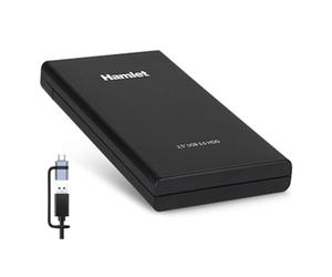 Caja PC Hamlet HXD25U30-CX 2.5" Plástico Negro USB-A y USB-C