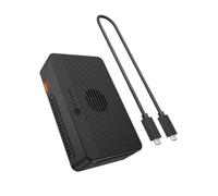 Caja PC Icy Box Heart RAID 2818 M.2 Aluminio Negro con RAID software y USB4