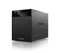 Caja PC ICY BOX IB-RD3640SU3 3.5" Aluminio Negro RAID Hot-swap USB eSATA