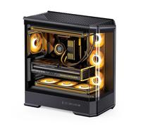 Caja PC Jonsbo D400 Negra Acuario Cristal Templado ATX/Micro-ATX/Mini-ITX Gaming