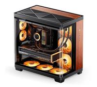 Caja PC Jonsbo TK-4 Wood ATX Torre Negro/Acero/Madera