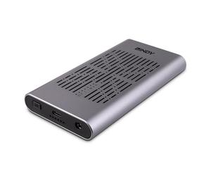 Caja PC Lindy 43382 M.2 Aluminio ABS Plata para SSD PCIe USB Type-C