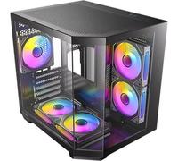 Caja PC MicroATX Antec CX M2 ARGB Compacta 5 Ventiladores Vidrio Templado