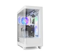Caja PC NOX Hummer ETHER Semitorre Gaming Cristal Curvo ATX USB-C Blanco