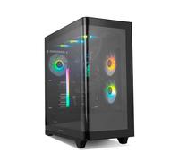 Caja PC NOX Hummer ETHER Semitorre Gaming Cristal Curvo ATX USB-C Negro