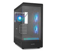 Nox Xtreme Carcasa semitorre Hummer Signal NXHUMMERSIGNALBK ARGB Cristal templado Negra