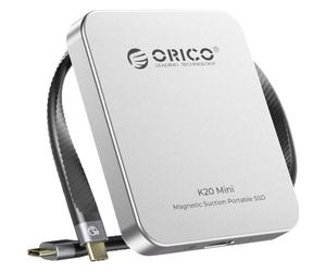 Caja PC Orico K20Mini SSD Aluminio Plata con diseño magnético ultradelgado
