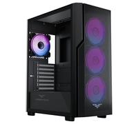 Caja PC Preyon Nest Aero ATX/E-ATX Cristal Templado Torre Negra ARGB con Ventana