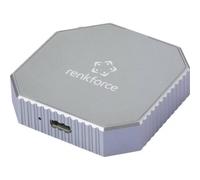 Caja PC Renkforce RF-M2E-200 M.2 Aluminio Gris con superficie magnética