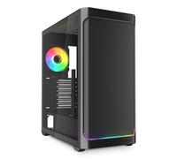 Caja PC Sharkoon AK4W RGB Strip ATX Vidrio Templado Tira LED RGB 4 Ventiladores Incluidos Negro