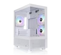Thermaltake View 170 TG ARGB | Caja Micro ATX con Cristal Templado | 3 Ventiladores ARGB Lite de 120 mm Preinstalados | Compatible con Radiador de hasta 280 mm | Blanco Nieve