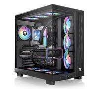 Caja PC Thermaltake View 380 XL TG ARGB cristal templado negra