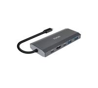 TOOQ TQE-2241G - Caja Externa para SSD M.2 NGFF/NVMe + HUB USB 3.2 Gen2 con 1xUSB-C/PD + 2xUSB-A + USB-C + HDMI, Gris