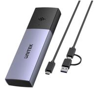 Caja PC Unitek S1251AGY01 M.2 Aluminio Gris con LEDs y USB Tipo-C