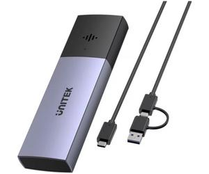 Caja PC Unitek S1251AGY01 M.2 Aluminio Gris con LEDs y USB Tipo-C