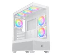 Caja PC Xigmatek Alphard EN43833 Blanca vidrio templado 6 ventiladores ARGB