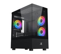 Caja PC Xigmatek Alphard M Negra panel cristal templado 4 ventiladores ARGB