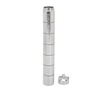 Caja Pequeña de Metal para Medicinas, Llavero de Emergencia Portátil con Buen Sello, Soporte para Píldoras de Pesca Semanal (SILVER)