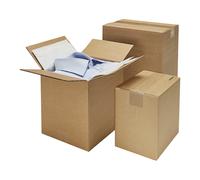 Caja plegable de cartón corrugado ratioform terra, longitud de 200 a 299 mm