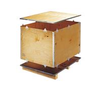 Caja plegable de madera estándar ratioform, con listones de deslizamiento