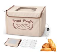 Caja Plegable Para Fermentar Pan, Fermentador de Masa Eléctrico con Rejilla de Metal, Control de Temperatura de 10-45 °C y Temporizador de 48 Horas Para Pizza de Pan de Masa Fermentada