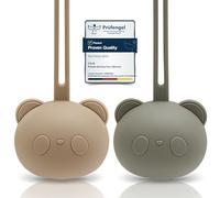 CAJA porta chupetes bebe set 2 caja chupete silicona sin BPA almacenamiento higienico diseno panda accesorio bebe regalo recien nacido canastilla primera puesta bebe