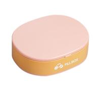 Caja porta medicamentos portátil - Pastillero organizador | Dispensador de pastillas con cordón de silicona | | Pastillero de viaje antihumedad para pastillas, aceite de pescado y suplementos