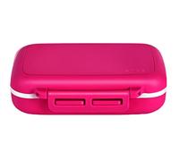 Caja portable de la píldora para el bolsillo o el monedero - rojo de Rose