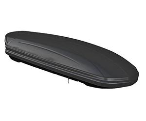 Caja portaequipajes para Coche, 460 litros, para el Techo, con Cerradura, Negro Mate, VDP-MAA460m