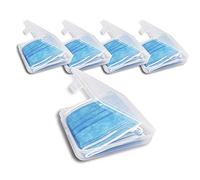 Caja Portátil de Almacenamiento De Mascarillas Desechables, Porta Mascarilla a Prueba de Polvo y Humedad x5 uds