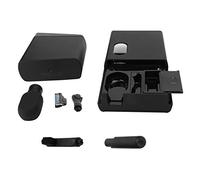 Caja portátil para pasta de dientes para el cuidado bucal, kit de viaje para afeitadora y barba, caja de almacenamiento de artículos de tocador, ABS, compacto, ligero, esencial (juego de navaja negra)