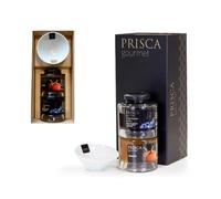 Caja Prisca Gourmet con Salsera de porcelanat - Mermelada de Calabaza e Blueberries. 2x230gr